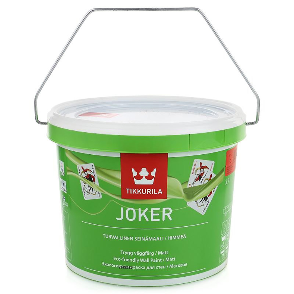 Hall office краска. Краска интерьерная моющаяся Joker (Джокер) Tikkurila 9л белый. Краска Tikkurila Joker (9 л a). Краска интерьерная моющаяся Joker (Джокер) Tikkurila 2,7л. Тиккурила краска Джокер белая матовая.